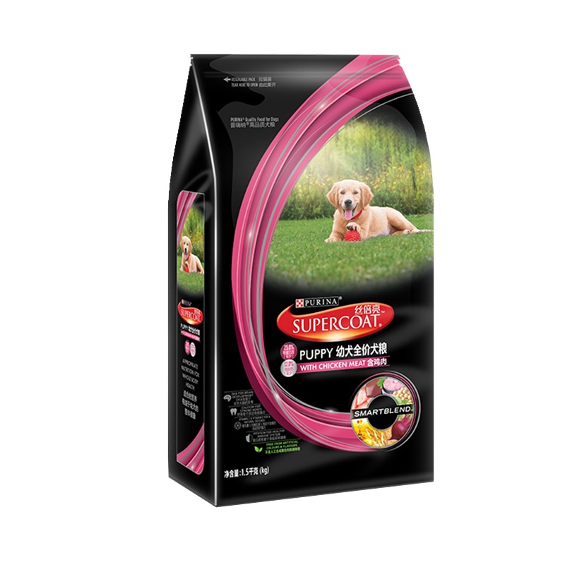 丝倍亮(supercoat)幼犬全价犬粮1.5kg通用狗粮3斤