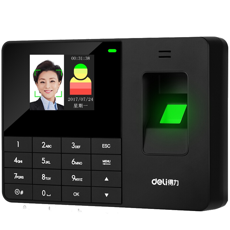 得力 3763 人脸识别 指纹考勤机 指纹机 考勤 打卡机 签到机系列
