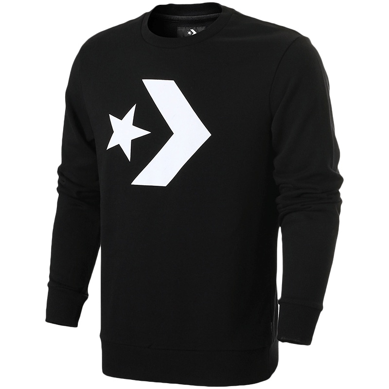 converse匡威男装卫衣针织圆领舒适保暖套头衫10007235. L 10007235-A01黑色