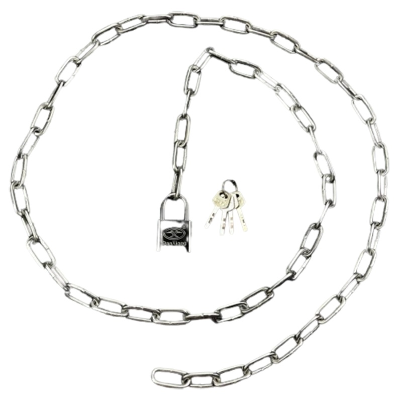 链条自行车阿斯卡利铁链锁精致小便携细大门锁具便携式室内摩托锁链加长锁