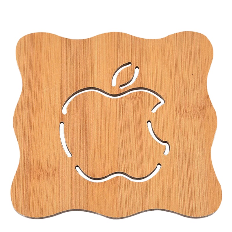 隔热垫套装家用餐桌垫防烫防滑卡通盘垫子砂锅垫厚耐热饭桌垫木质|1个装[图案随机]试用装不划算