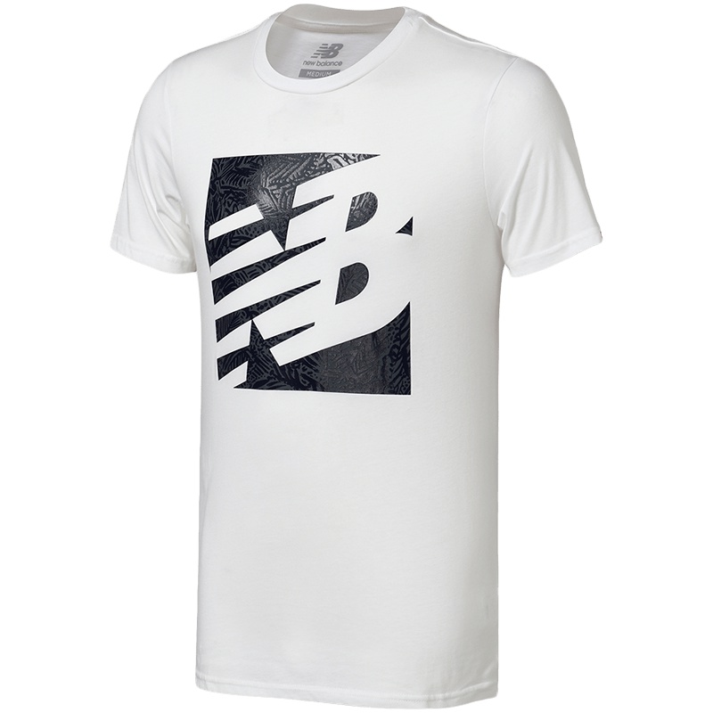 【自营】New Balance/NB男短袖T恤圆领针织运动休闲上衣AMT81576-WM S AMT81576-WM彩