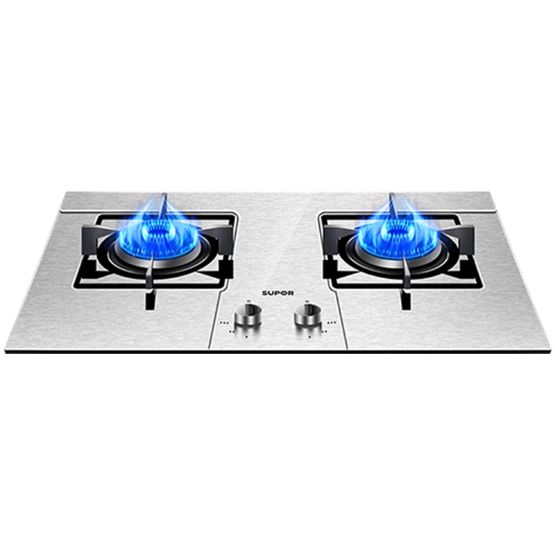 苏泊尔(SUPOR)JZY-QS505燃气灶液化气双灶台式灶煤气灶双眼灶灶具不锈钢面板台嵌两用高能猛火(液化气)