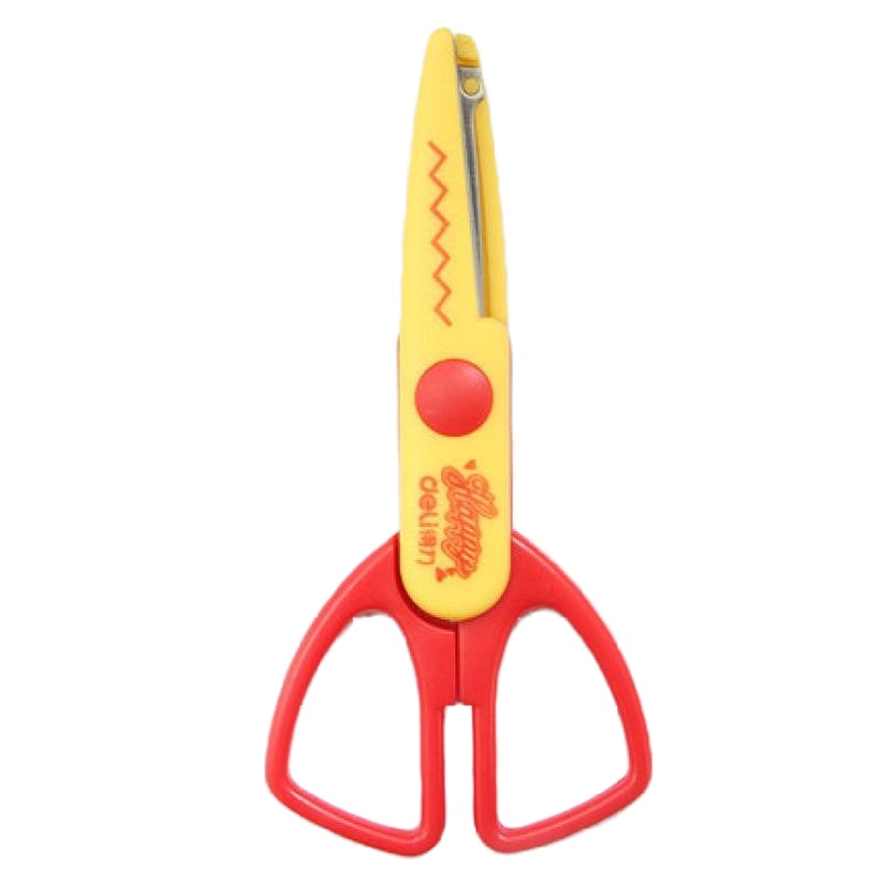 得力(deli) DY 95373花边剪刀 学生剪刀136mm