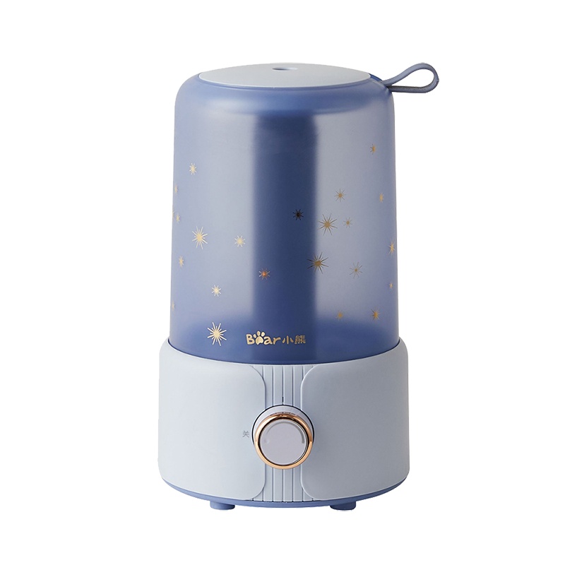 小熊(Bear)加湿器 家用低噪音1L容量卧室上加水孕妇婴儿室内桌面迷你小型香薰JSQ-C10C1蓝色