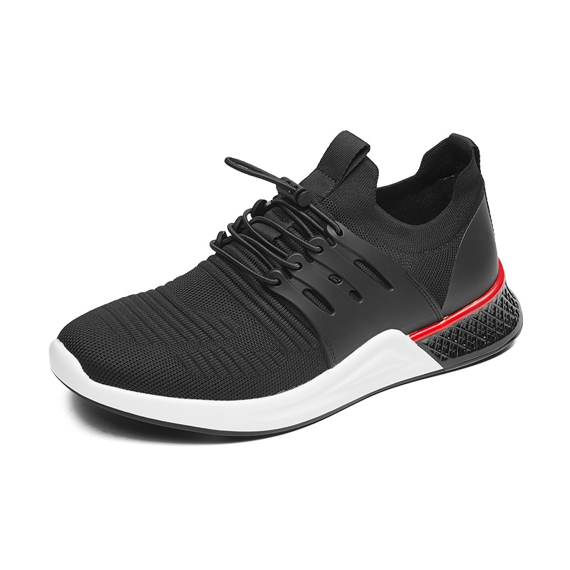 康奈男鞋 春秋纯色松紧带平底轻质运动鞋圆头户外百搭休闲鞋男15285023