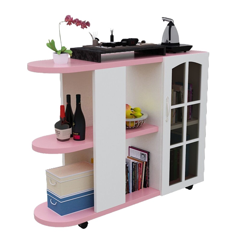 简约现代欧式吧台桌家用客厅创意小吧台可移动沙发边柜隔断柜酒柜