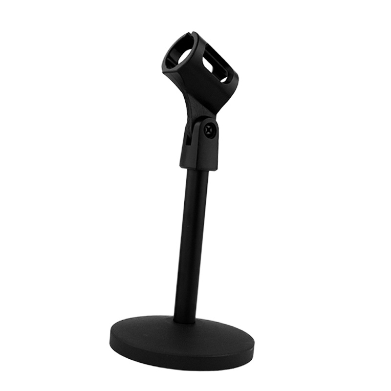 麦克风桌面支架金属圆盘底座 桌面话筒支架(不可升降)