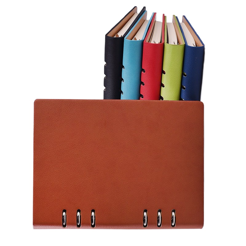 申士(SHEN SHI)中号A5记事本6孔活页本商务办公用品文具日记笔记本皮面本子 25-652