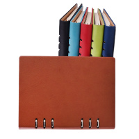 申士(SHEN SHI)中号A5记事本6孔活页本商务办公用品文具日记笔记本皮面本子 25-652