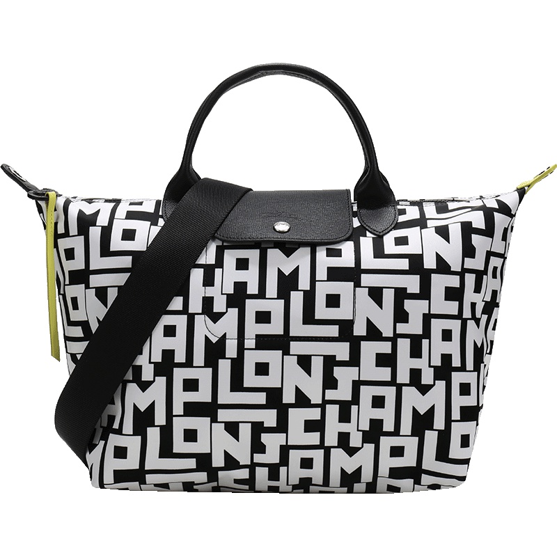 Longchamp 珑骧 女士LE PLIAGE系列织物中号手提单肩包 1515 412