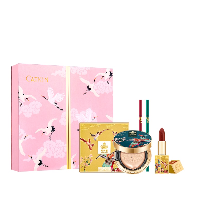 卡婷CATKIN 云中仙凤仪红01锦盒 彩妆礼盒套盒女生礼物