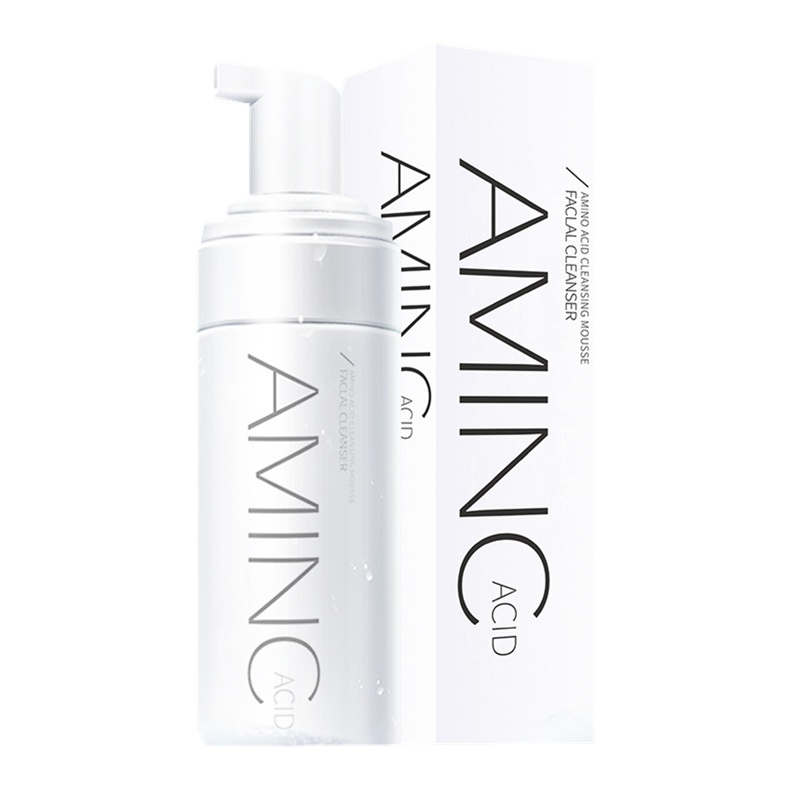 [买两件5折 ][拍2件自动改价]氨基酸净透润颜洁面乳慕斯100ml清洁毛孔控油洗面奶护肤品