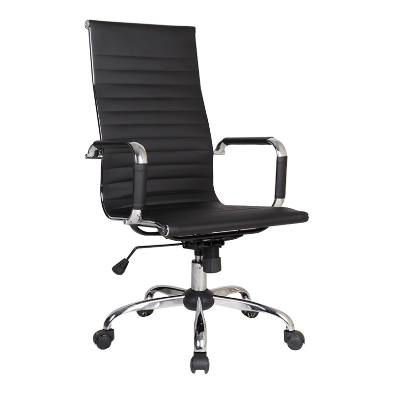 鑫金虎 办公椅子职员椅老板椅西皮椅转椅简约靠背椅升降电脑椅升降旋转主管椅