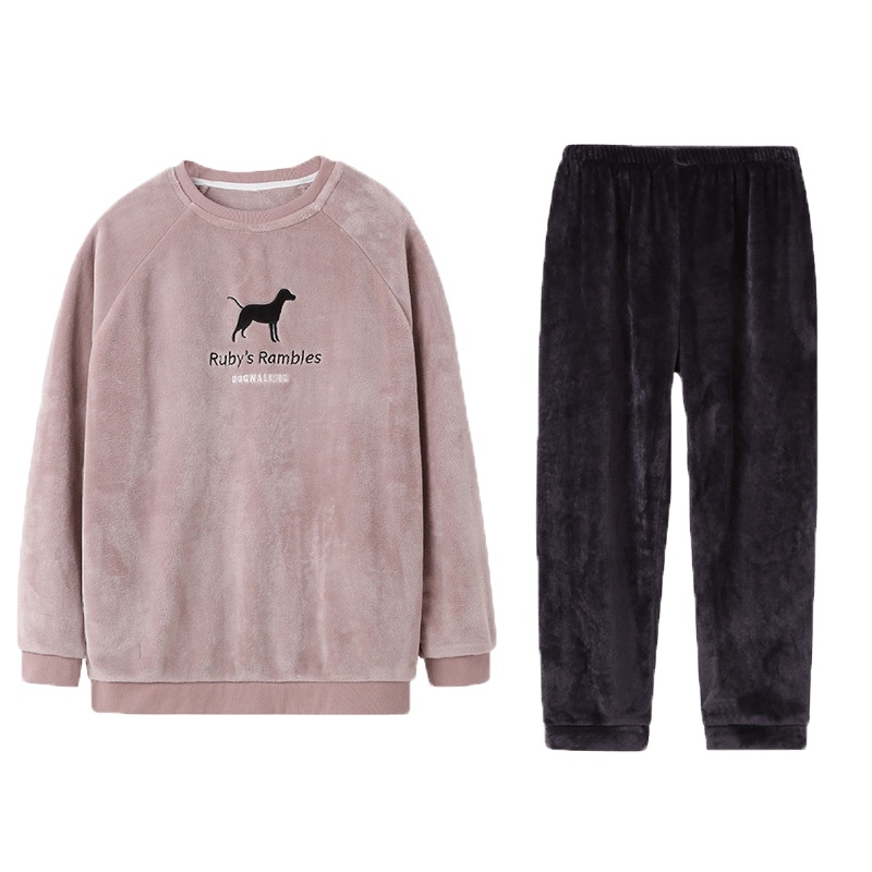 MiiOW/猫人家居服情侣套装（快乐小狗+可爱小猫+萌萌兔+撞色款）