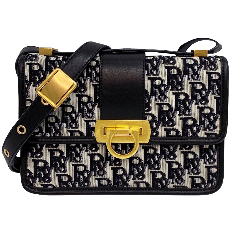 ITSK女包2020新款时尚百搭绣线小方包包女包斜挎小包单肩手提潮帆布包