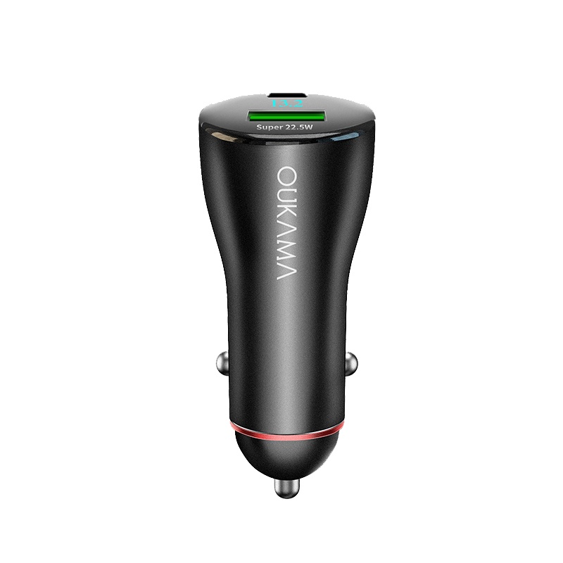 欧卡马车载充电器手机PD快充汽车42.5W双口[PD20W+USB 22.5W]车载快充充电器