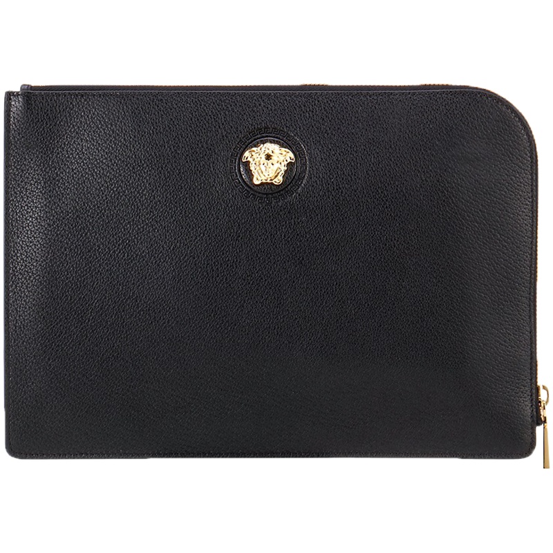 VERSACE 范思哲 男士皮革经典款压纹笔记本电脑收纳手拿包 DL26137 DGOVV