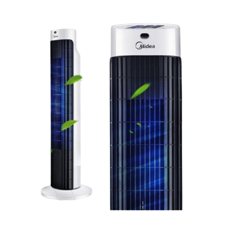 美的(Midea)塔扇电风扇遥控无叶风扇摇头静音落地扇家用FZ10-17BR