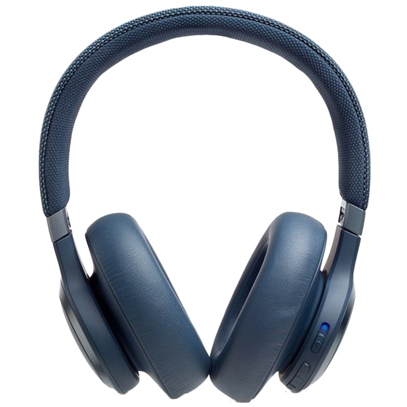[混合主动降噪]JBL LIVE 650BTNC 主动降噪 智能语音AI 头戴式无线蓝牙耳机 通用 蓝色