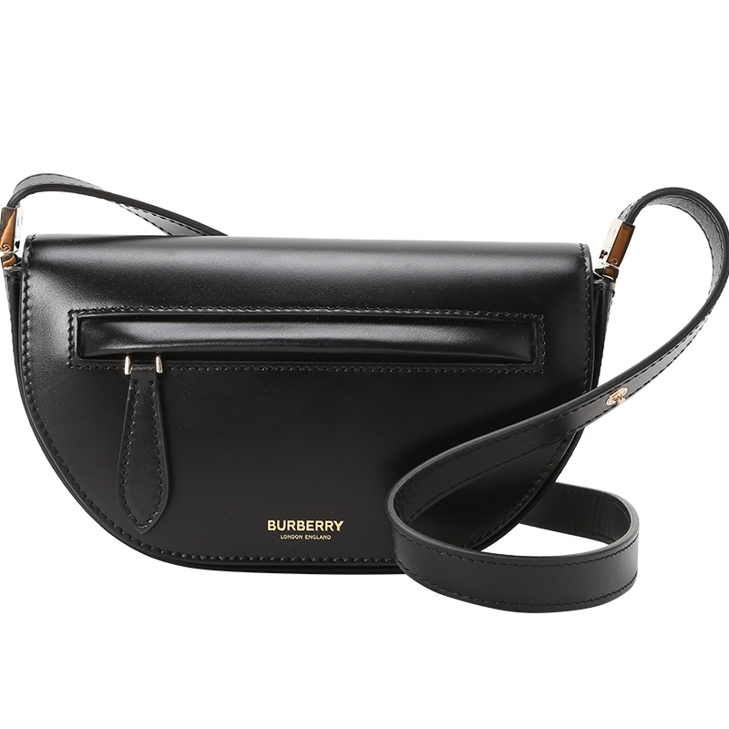 博柏利BURBERRY Olympia 埃伦匹亚包 迷你光面皮8035984金扣 女士单肩斜挎包