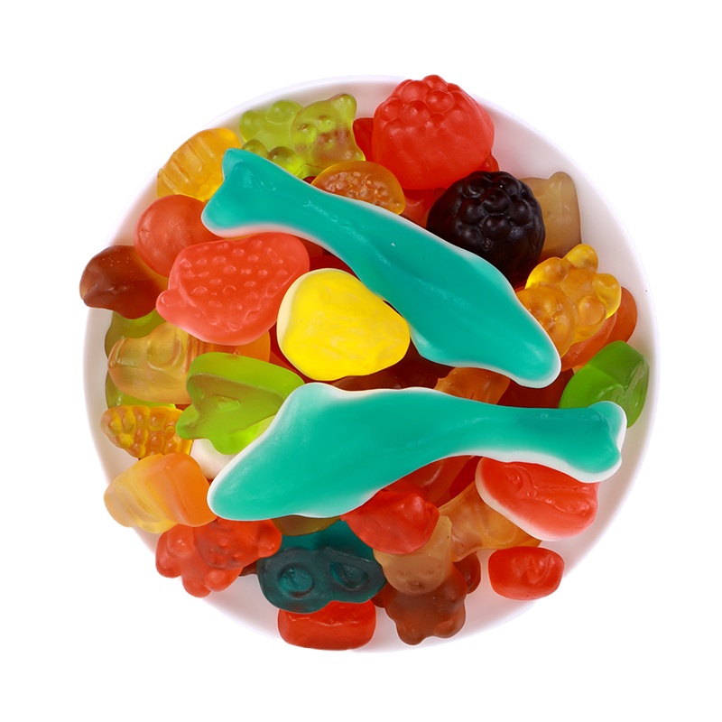 德国口味彩色橡皮糖软糖500g混合口味水果味大礼包零食糖果批发[2月28日发完] 多口味混合500g