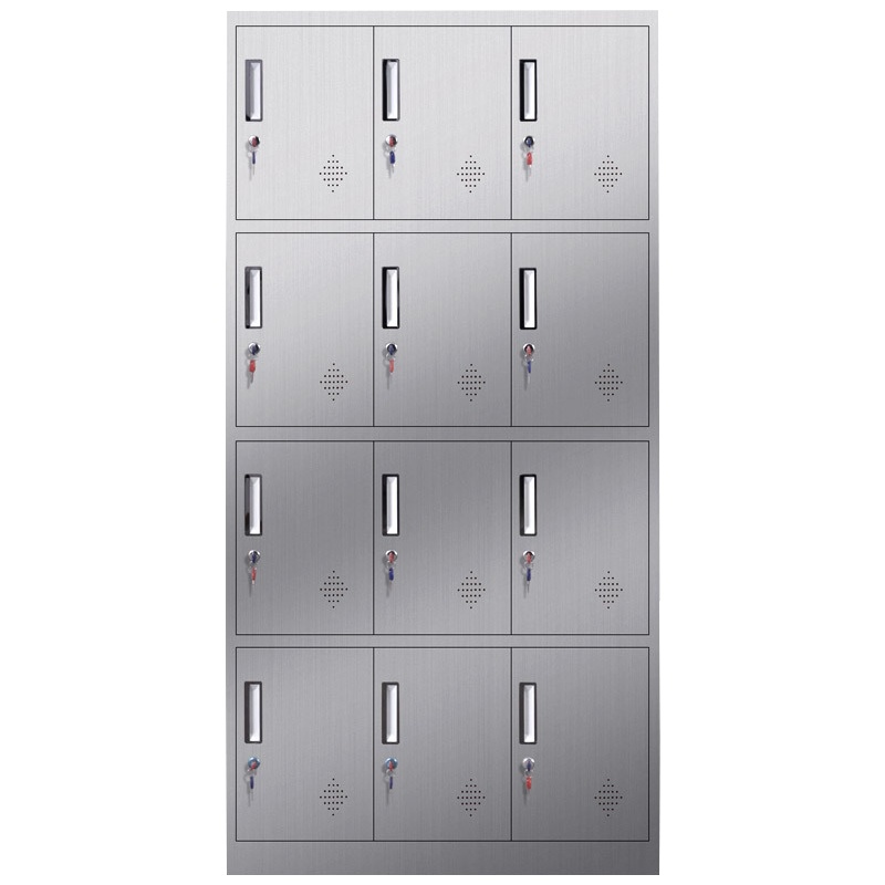 质凡不锈钢更衣柜员工多门换衣柜不锈钢柜子带锁储物柜宿舍存储存包柜