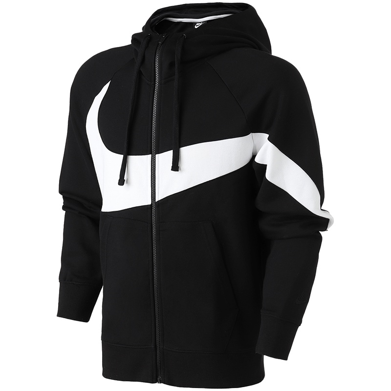 【自营】NIKE耐克男装外套经典撞色拼接连帽开衫针织运动服AR3085