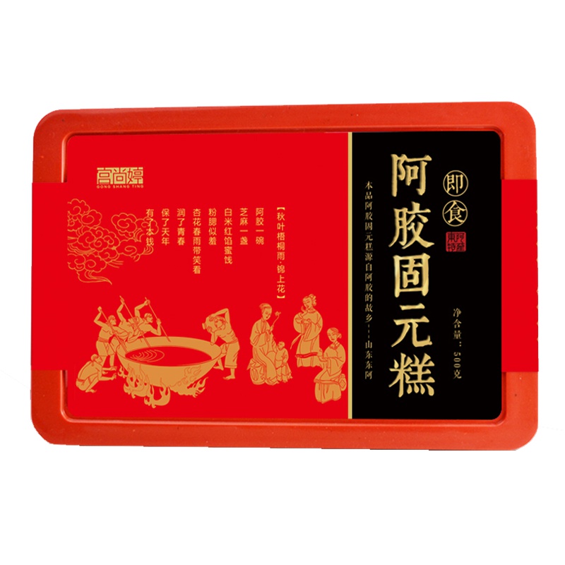 [约46-50片装]百草萃 东阿胶固元糕500g