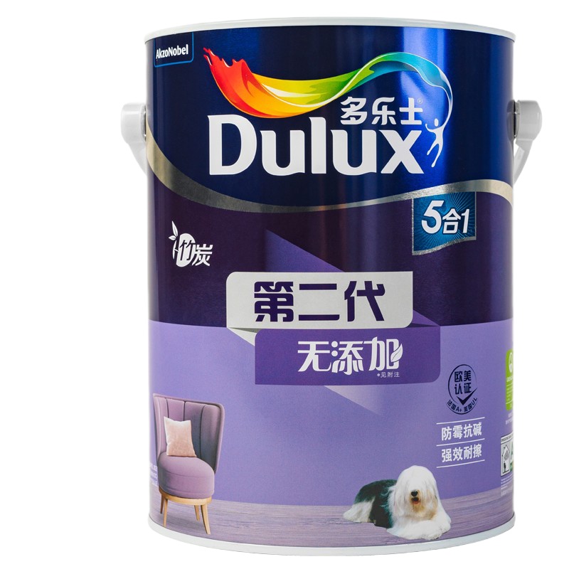 多乐士A8105-65000竹炭第二代无添加5合1墙面漆