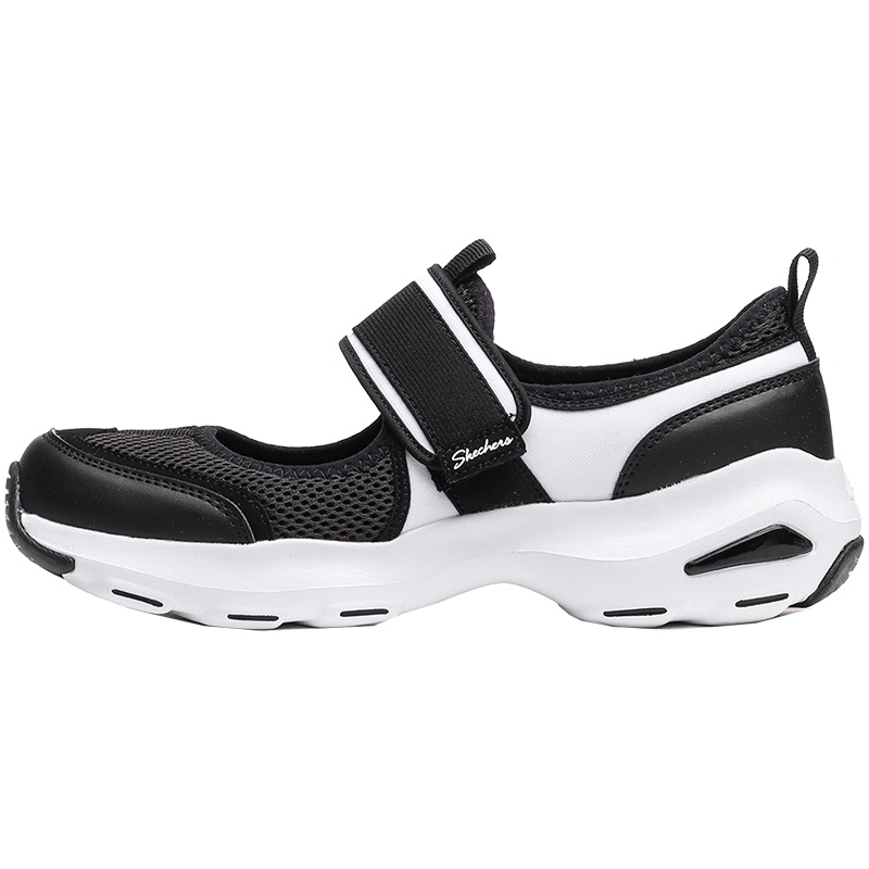 【自营】Skechers斯凯奇女凉鞋D lites一字魔术贴熊猫鞋12865