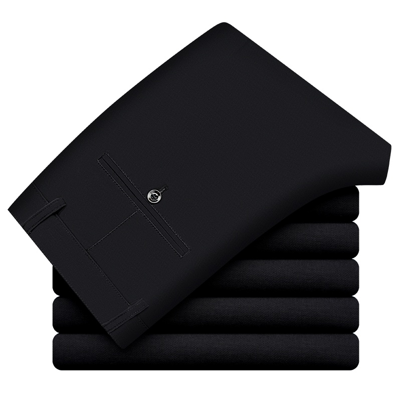 Jussara Lee2021新款款男士休闲裤爸爸装男裤中年人男士高腰宽松深裆长裤中老年秋季新款男装长裤子男裤子