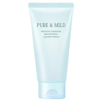 泊美 PURE&MILD 鲜纯珍萃柔亮洁面膏 水润型 120g
