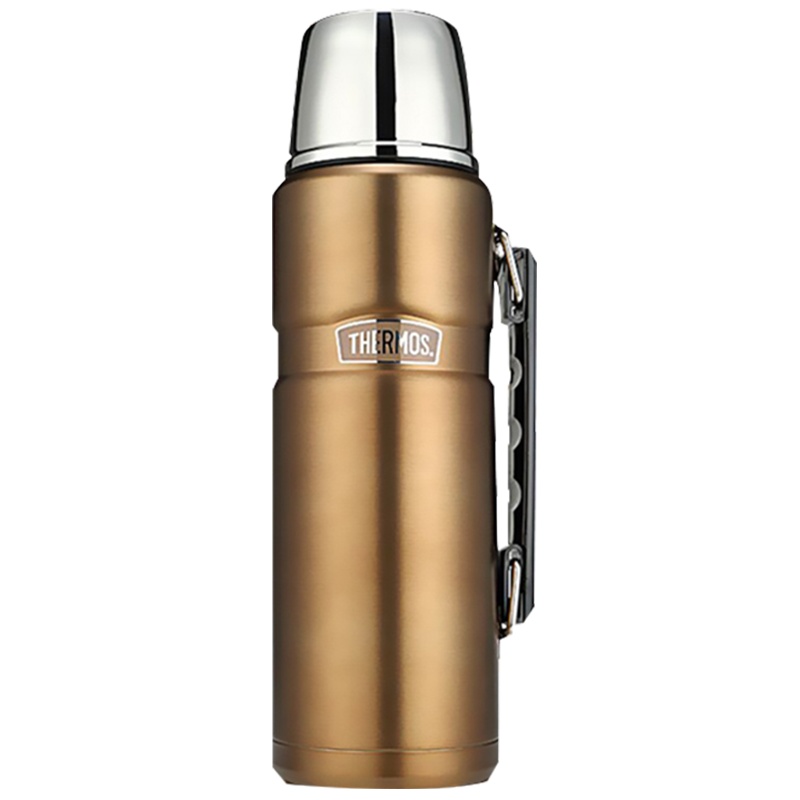 膳魔師(THERMOS)保温壶SK2010大容量1200ML户外膳魔师保温保冷水杯耐用防滑304不锈钢把手水杯家用/通用