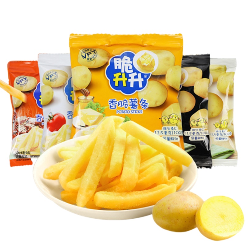 脆升升香脆薯条200g(20g*10袋)独立小包装散装办公零食休闲脆生生