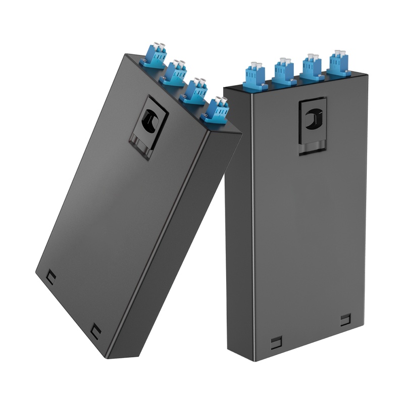 千天(QANTOP)桌面式光纤终端盒尾纤光缆熔接盒 电信级桌面壁挂式 4口LC单模满配含熔接尾纤法兰QT-4LC02