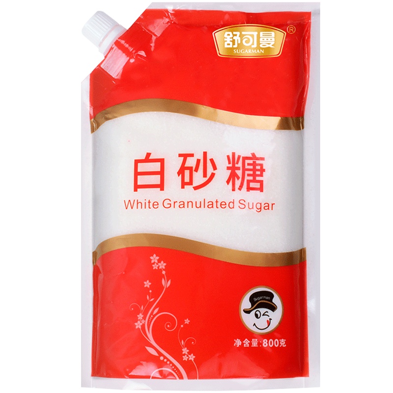 舒可曼白砂糖800g 碳化糖调味糖烘焙糖非散装糖霜糖粉