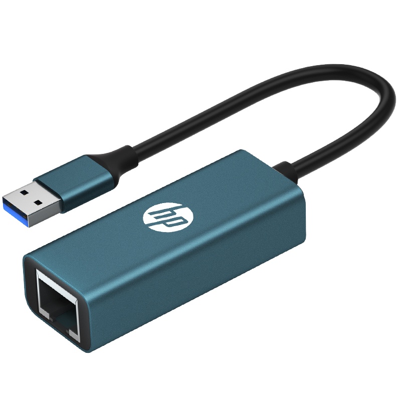 HP惠普usb3.0千兆转换器网线转接口有线外置接以太rj45适用于macbook笔记本台式电脑