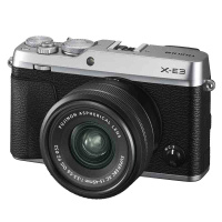 富士(FUJIFILM)X-E3(XC15-45MM) 银色单镜头套装 微单套机 富士微单XE3 液晶屏像素约104万
