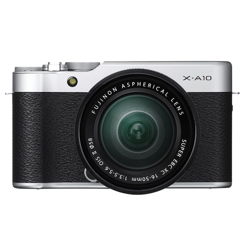 富士(FUJIFILM)X-A10(XC16-50MM)银色变焦套装 富士微单 XA10 有效像素1630万