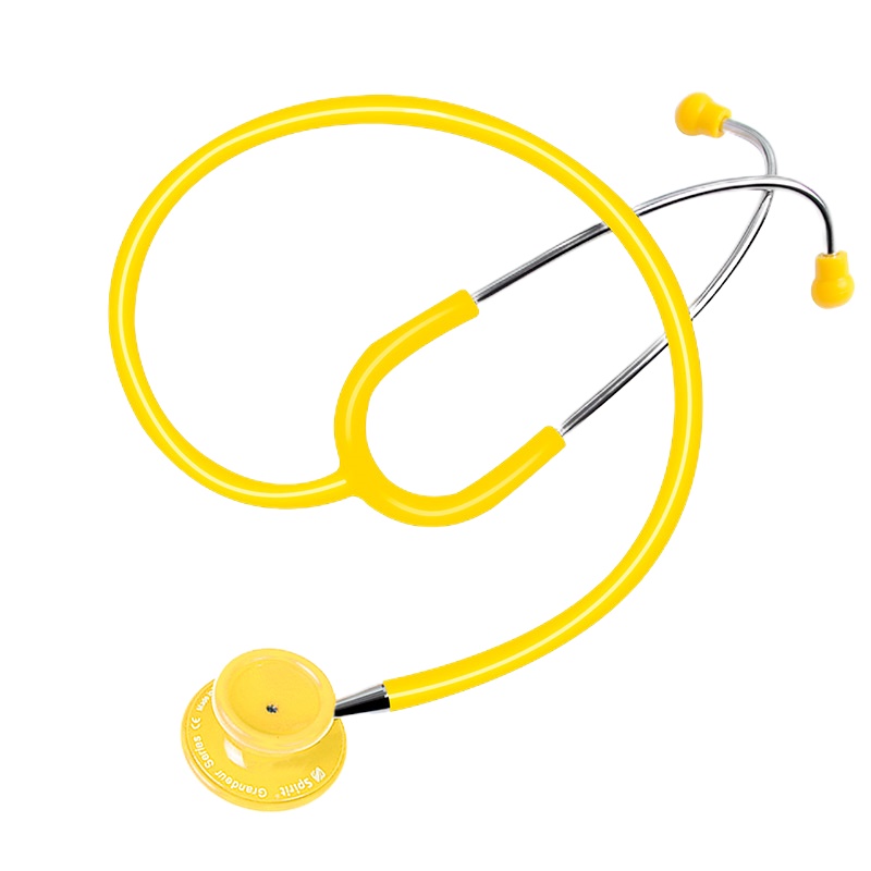 Spirit听诊器医用专业进口单双面轻巧听筒血压胎心儿童成人 史必锐轻双黄色