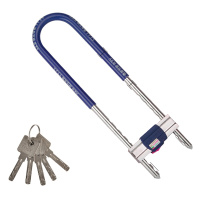 玻璃门锁U型锁460mm五把钥匙