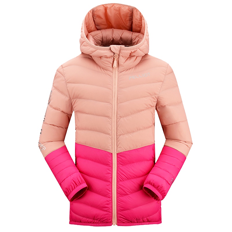 伯希和PELLIOT儿童户外羽绒衣 男女童连帽防泼水防风保暖外套羽绒衣