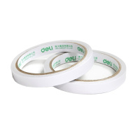 得力deli 30401双面胶带 棉纸胶带1.2cm*10y