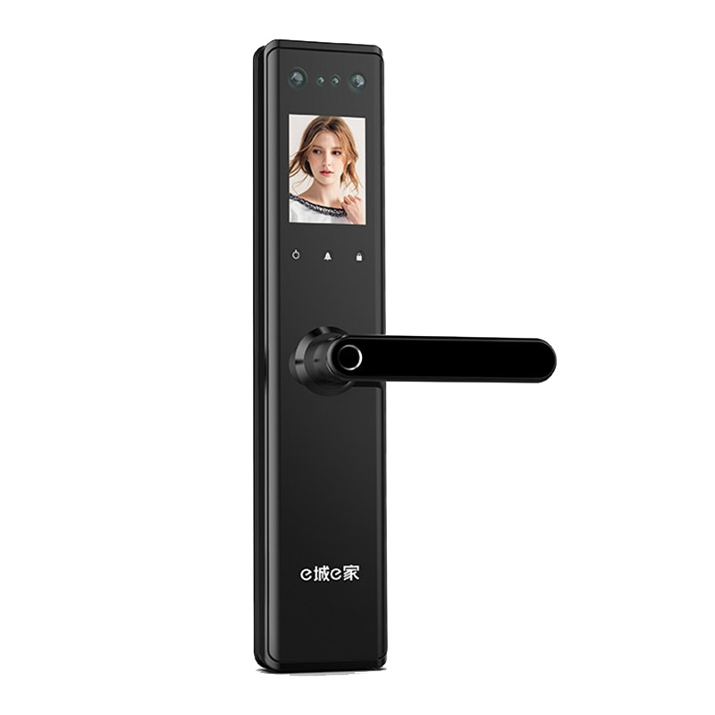 e城e家 智能门锁 E61 人脸识别指纹锁家用防盗门锁密码刷脸刷卡电子智能锁 免费安装