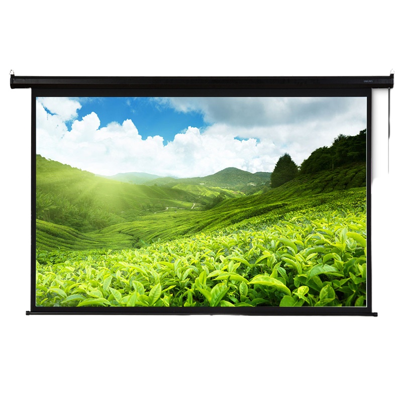 得力50498投影幕布120寸家用办公投影仪投影机16：10高清幕布