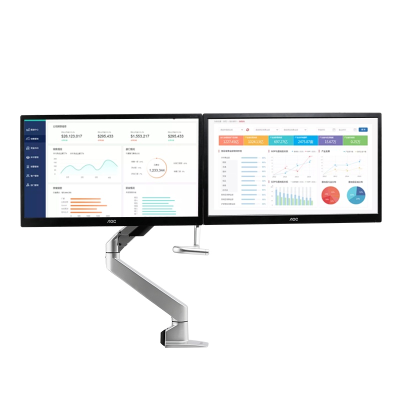 慧想(Thinkwise)显示器支架 双屏气压支臂 万向旋转升降 BS207