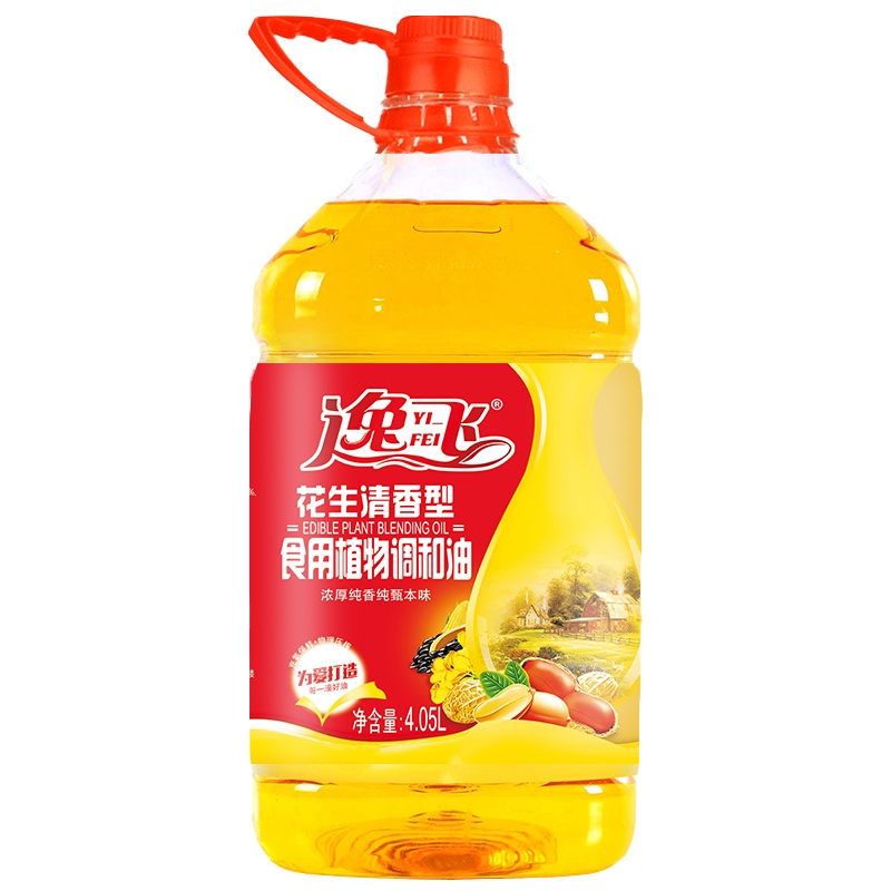 逸飞花生清香型食用调和油4.05L