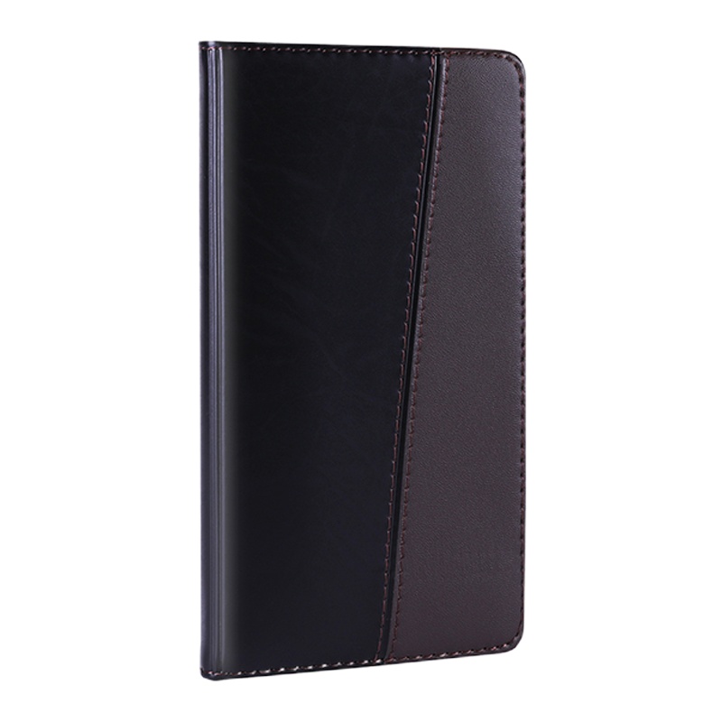 得力(deli) 7913商务皮面本48K/120页皮面软面抄办公笔记本记事本 5本装