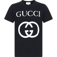 GUCCI 古驰 男士棉质宽松版圆领短袖T恤衫 493117 X3Q35